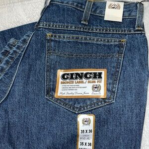 New with Tags Cinch Bronze label slim fit jeans 35 x 36